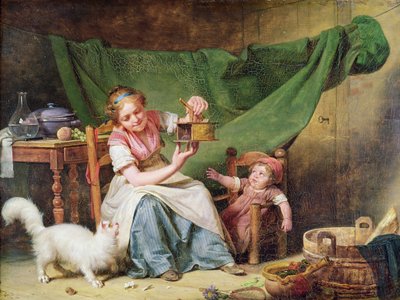 The Woman and the Mouse, c.1798 by Michel Martin Drolling